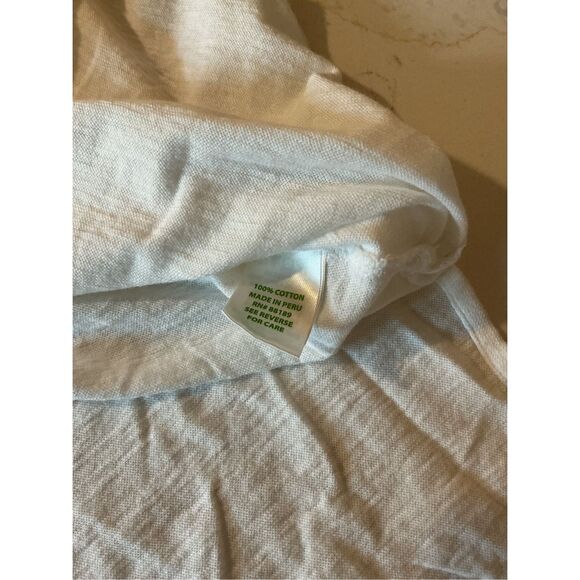 Lilly Pulitzer White Tunic Top Sz M Embroidered - Picture 8 of 9